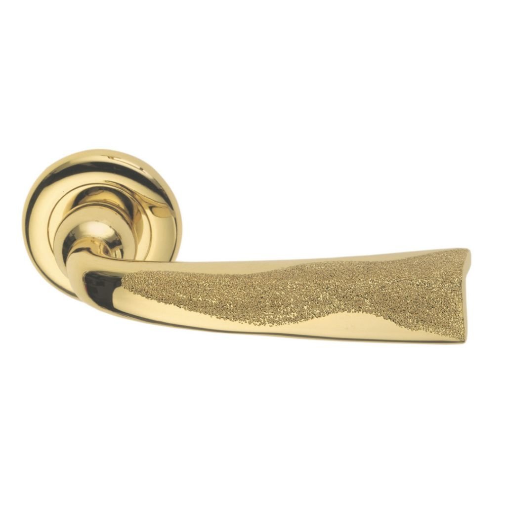 Decorative luxury door handle in an ornate finish