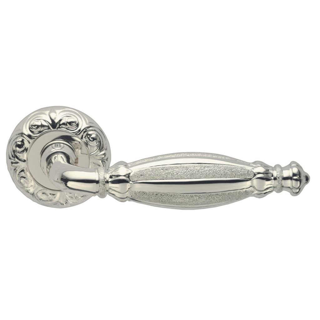 Decorative luxury door handle in an ornate finish